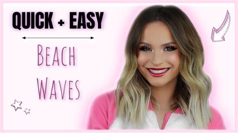 Quick Easy Beach Waves Step By Step Anna Bulymba Youtube