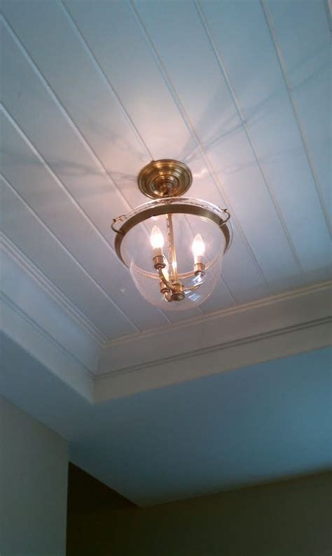 Acoustic sound absorbing hoods for inset ceiling lights to reduce noise penetrating rooms above our easy to install fireproof, acoustic hoods to reduce noise through inset ceiling lights in both. Love the inset v-groove ceiling | Live beautifully ...