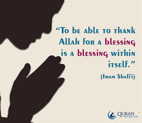 To Be Able To Thank Allah For A Blessing Is A Blessing Within Itself