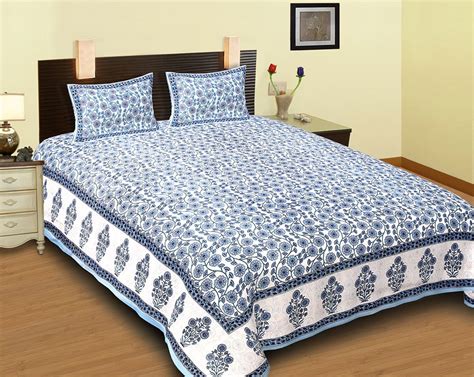 Jaipur Block Printed Premium Quality Cotton Bed Sheet Premium Bedding