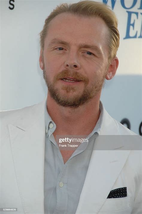 Actor Simon Pegg Arrives At The Premiere Of The Worlds End Held At