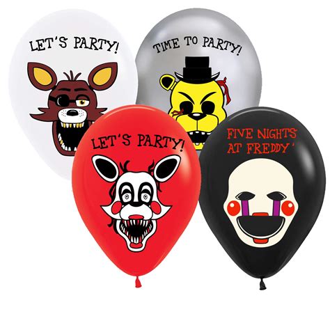 Buy Pcs Five Nights At Freddy Balloons Five Nights At Freddy Theme Party Supplies Five Nights