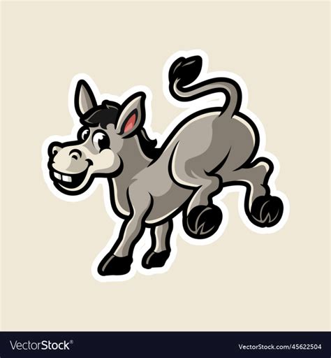 Free Donkey Cartoon Character Mascot Design Nohatcc