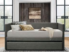 Therese Grey Daybed With Trundle From Homelegance Coleman Furniture
