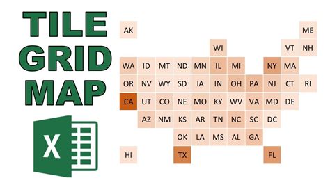 How To Make A Tile Grid Map In Excel Youtube