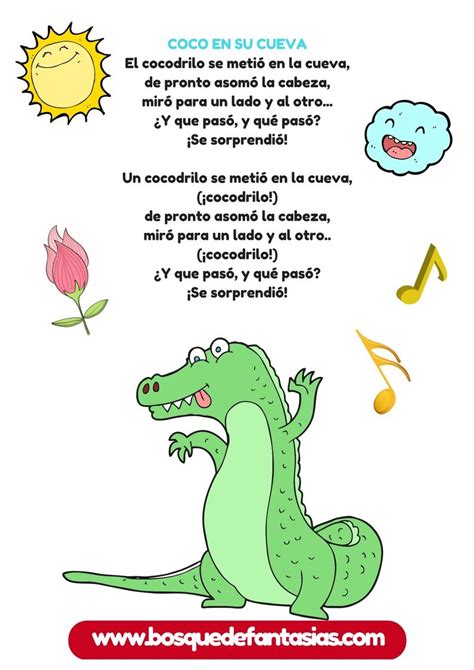 Cancionero Infantil Fichas Con Canciones De Animales Letras De