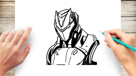 How To Draw Omega Fortnite Step By Step Youtube