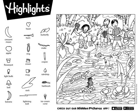 Highlights Hidden Pictures Printable Worksheets Printable Worksheets