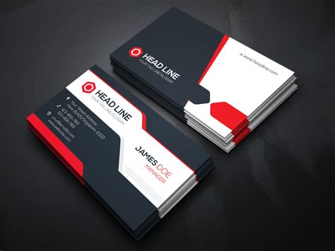 A business card typically includes the giver's name, company or business affiliation (usually with a logo). Visiting Card Template