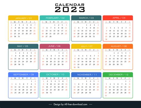 Desk Calendar 2023 Vectors Free Download Graphic Art Designs