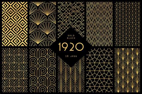 The Ultimate 1920s Art Deco Patterns Bundle To Create Glamour And