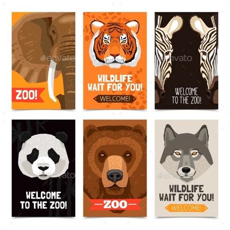 Animals Mini Posters Set Dieren