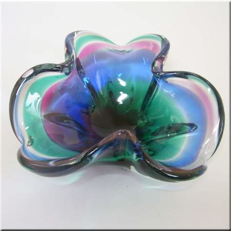 Kamei Japanese Multicoloured Cased Glass Bowl Glass Bowl