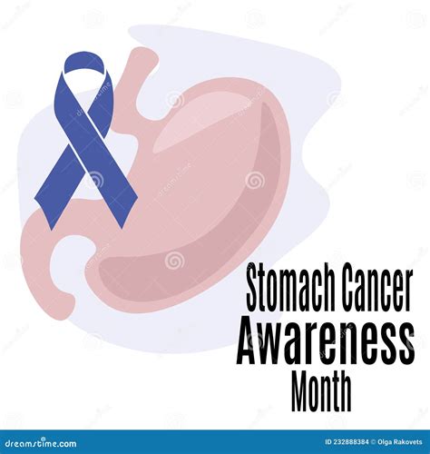 Stomach Cancer Awareness Month Idea For A Poster Banner Flyer Or