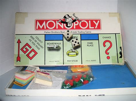 Vintage 1985 Monopoly Game Parker Brothers Complete 10 Tokens Etsy
