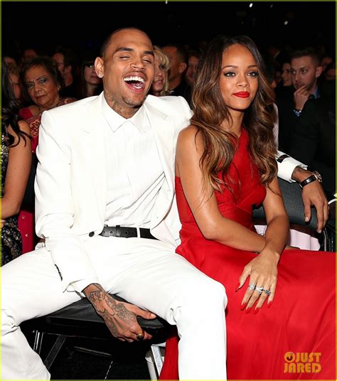 Rihanna And Chris Brown Grammys 2013 Seatmates Pics