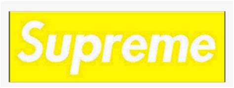 Yellow Supreme Aesthetic Transparent Yellow Supreme Logo Hd Png