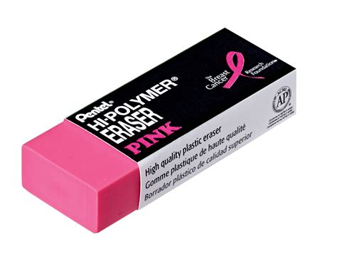 Hi Polymer Block Eraser Large Pink 2 Pack — Pentel Of America Ltd