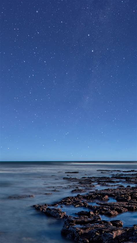 Ocean At Night Iphone Wallpapers Free Download