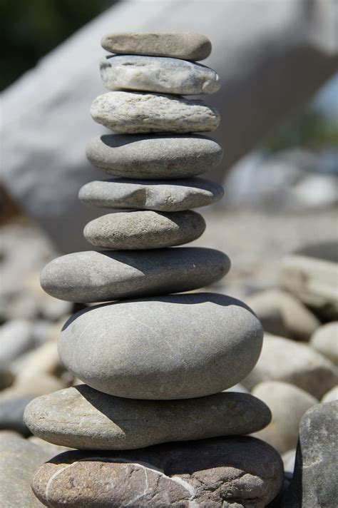 Hd Wallpaper Stones Stone Tower Stack Stacked Cairn Balance