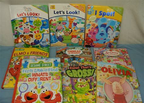 Sesame Street Baby Einstein Look And Find Childrens Books Lot Of 9
