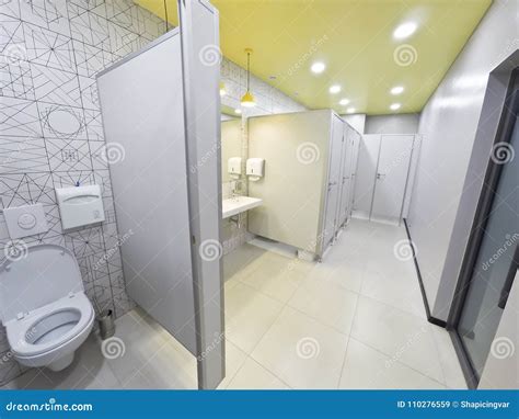 Toilet In The Modern Office Of The Business Center Stock Image Image