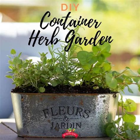 Diy Herb Container Garden The Kitchen Garten