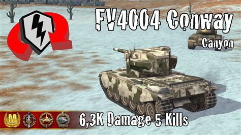 Fv4004 Conway 63k Damage 5 Kills Wot Blitz Replays Youtube