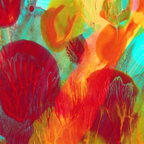 Under The Sea Abstract 2 Painting By Amy Vangsgard