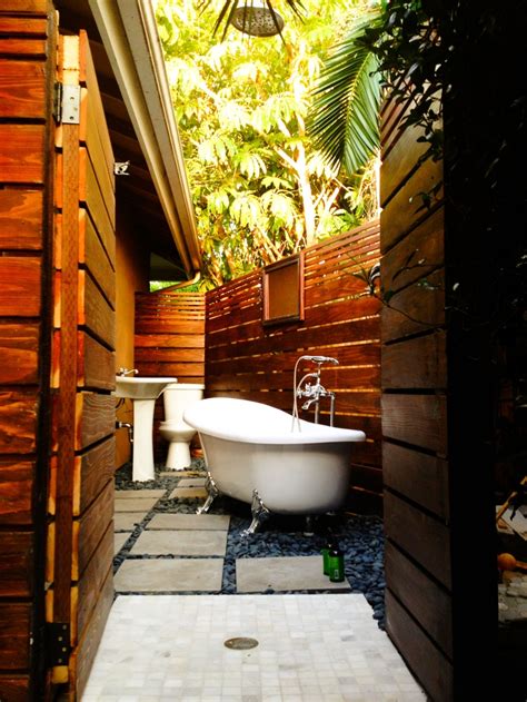 I love the idea of having an outdoor bathroom even without. Picture Of Outdoor Bathroom Designs That You Gonna Love