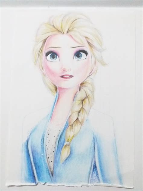 My Pencil Colored Portrait Of Queen Elsa Relsa