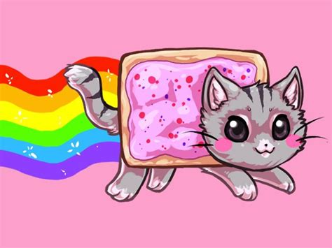 Character And Co Nyan Cat Nyan Cat Neon Cat Pusheen Cat