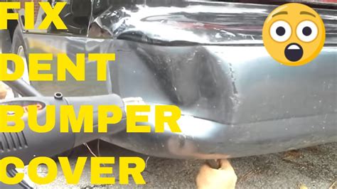 Fixing A Dent In A Plastic Bumper Cover Youtube