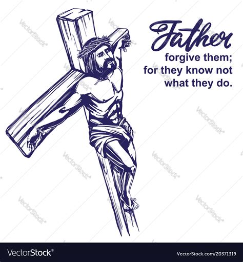 Jesus Christ The Son Of God Crucified Royalty Free Vector