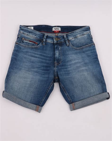 Tommy Hilfiger Denim Shorts In Mid Wash 80s Casual Classics