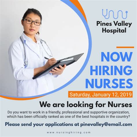 nurse recruitment flyer template postermywall