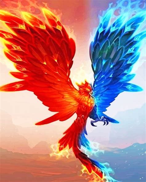 Phoenix Rising From Ashes Paint By Numbers Num Paint Kit