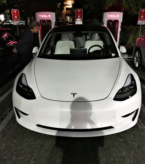 Tesla Model 3 With White Interior Option Spotted Ahead Of