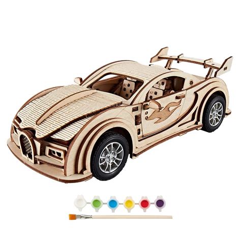 Buy Think Gizmos Tg905 Wooden Racing Car Build Your Own Laser Cut