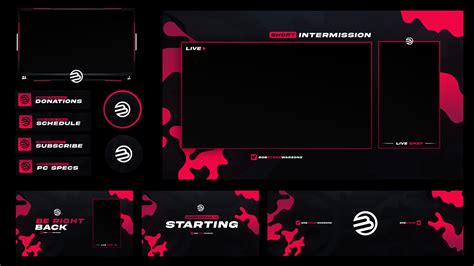 Stream Packages Livestream Graphics On Behance Twitch Streaming