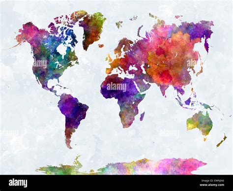 Abstract World Map Hi Res Stock Photography And Images Alamy