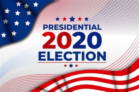 Free Vector 2020 Us Presidential Election Background