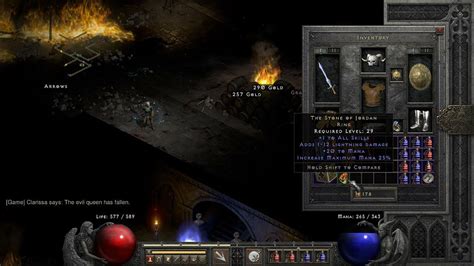 Diablo Ii Resurrected First Hell Andariel Kill And Stone Of Jordan