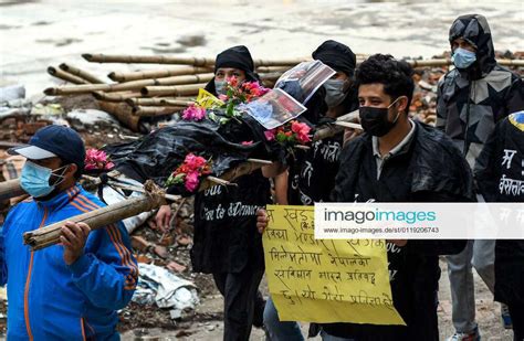 Protest Against The Dissolution Of Nepal S Parliament Kathmandu Nepal May 25 Protesters From The