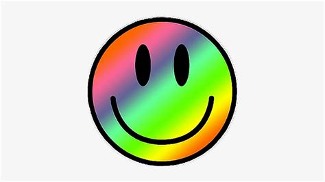 Smile Rainbow Psychedelic Trippy Smileyface Rainbow Smiley Face Png