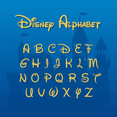 Large Disney Font Letter Free Pdf Printables Printablee