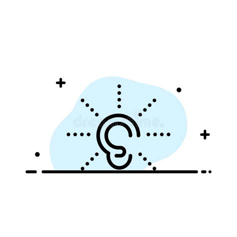 Ear Hear Hearing Listen Sound Signal Speaker Icon Black Vector