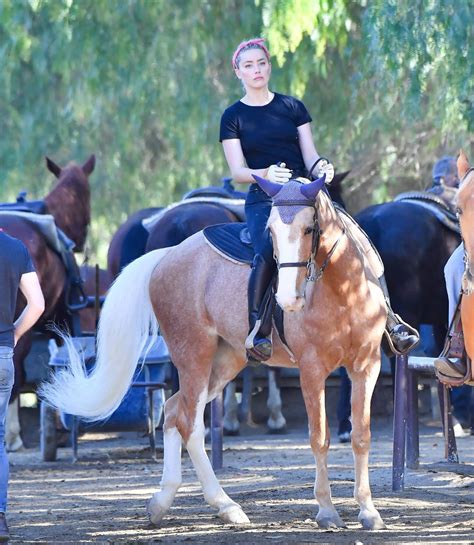 Amber Heard Horseback Riding Candids In La 1 Luvcelebs