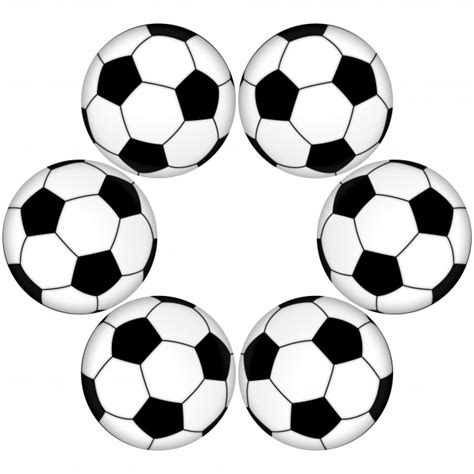 Circle Of Soccer Balls Free Stock Photo Public Domain