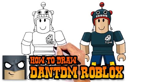 How To Draw Dantdm Roblox Learn Drawing